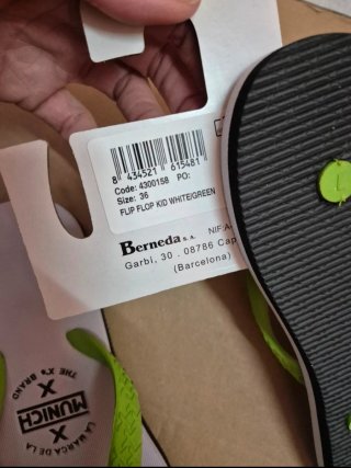 Chanclas Munich Verdes Talla 36