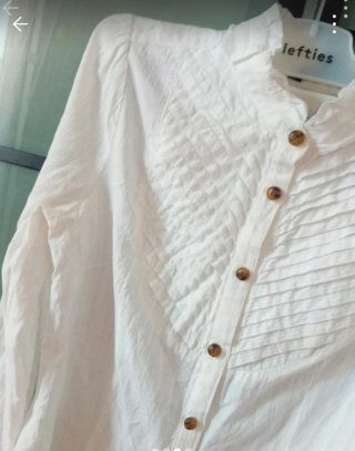 Blusa  Mango Blanca Talla S