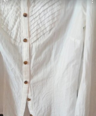 Blusa  Mango Blanca Talla S