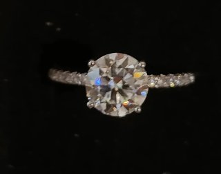 Anillo Moissanita Plata 395 Certificado