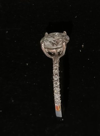 Anillo Moissanita Plata 395 Certificado