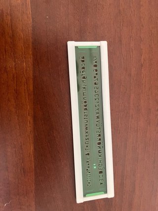 Normografo ARDA N. 4 Stencil Lettere