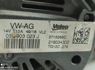 Alternador volkswagen 03l903023j golf vii 2029658