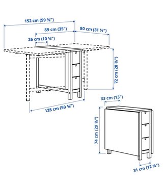 Norden Ikea Mesa plegable