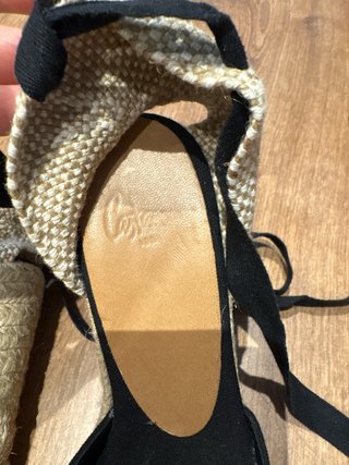 Alpargatas de cuña Castañer Negro