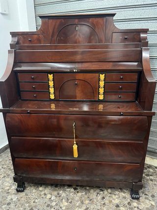 Buró bureau de madera caoba