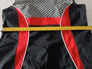 Vestito Cannella nero e rosso