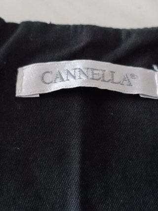 Vestito Cannella nero e rosso