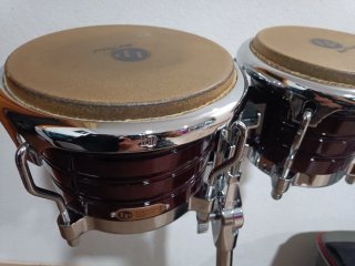 LP Generation II Bongos + soporte + funda original