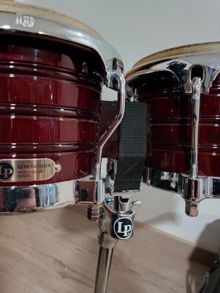 LP Generation II Bongos + soporte + funda original