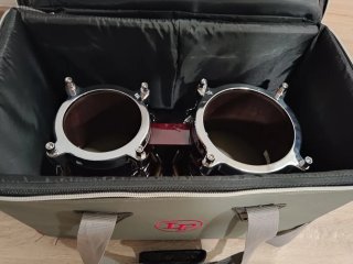 LP Generation II Bongos + soporte + funda original