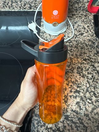 Batidora portátil Twist & Take naranja