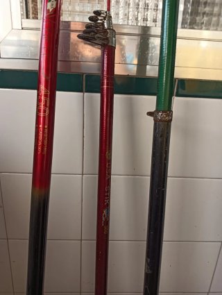 Lote 3 cañas de pesca
