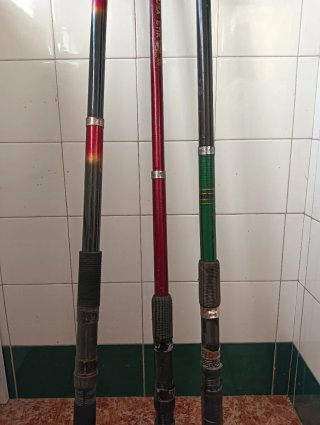Lote 3 cañas de pesca
