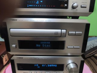 Mini cadena Yamaha Cassette amplificador CD Radio