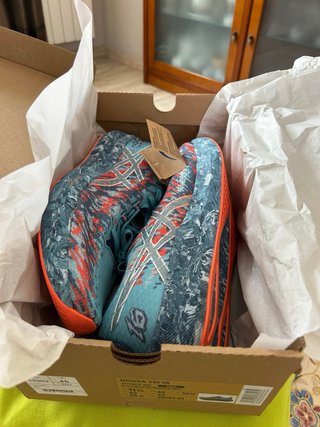 Zapatillas Asics Noosa Naranja y Turquesa