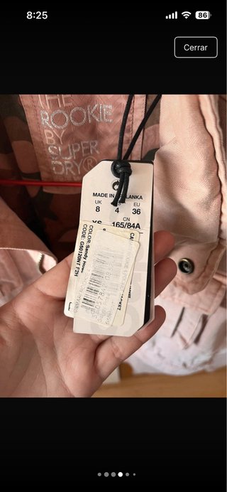 Chaqueta Superdry rosa