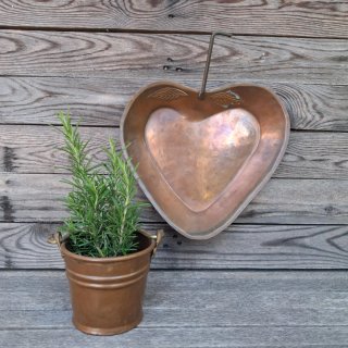 Piatto Cuore Rame Vintage