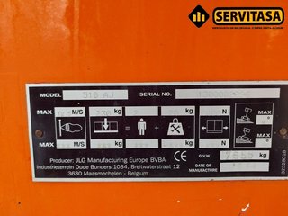 BRAZO ARTICULADO JLG 18 METROS