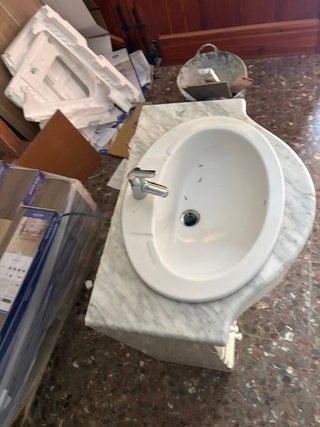 Mueble de baño con lavabo y mármol “sin Grifo”