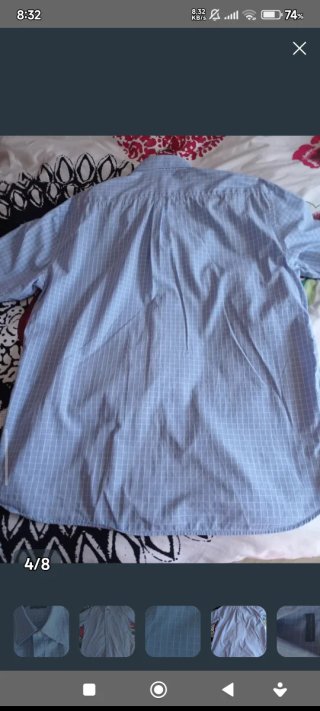 Camisa Tommy Hilfiger cuadros azul