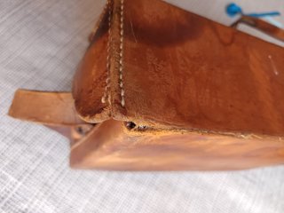 Cartera de cuero antigua Teléfonos