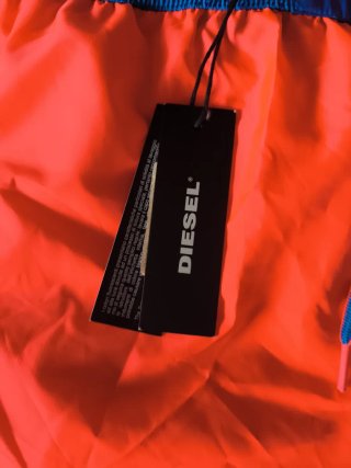 Bañador Diesel Naranja y Azul