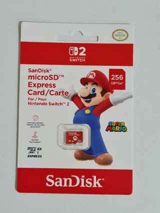 SanDisk microSDXC 256GB Switch 2 NUEVA