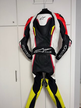 Mono Alpinestars GP Tech V2 Air 1 Pieza rojo fluor