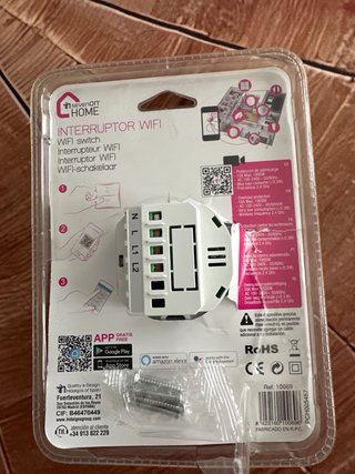 Interruptor WiFi 2 Tomas Control App