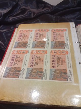 Colección Billetes Lotería Nacional Antiguos