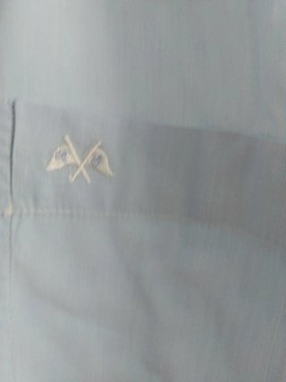 Camisa Thomas Burberry azul mujer