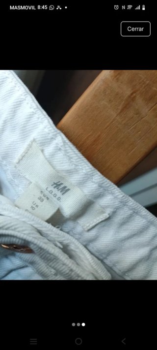 Falda vaquera H&M blanca