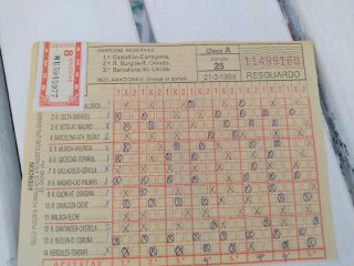Lotería Primitiva y 1x2 - Años 80