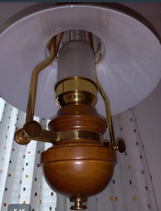 Lámpara de techo madera y metal
