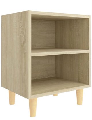 Mesita de noche de madera 40x30x50 cm