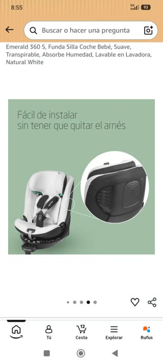 Funda Maxi-Cosi Emerald 360 S Algodón Orgánico