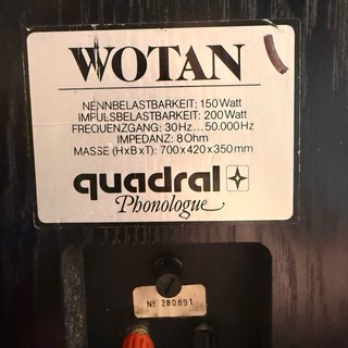 Altavoces Vintage Quadral Wotan Mkl