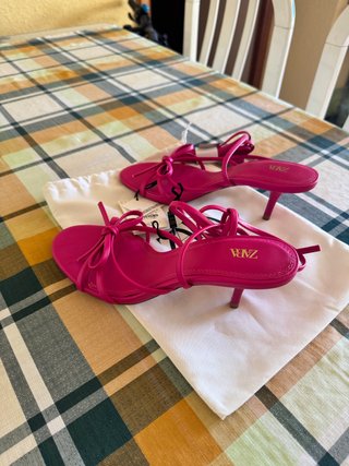 Sandalias Zara Rosa Talla 38