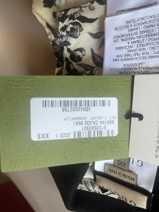 Jersey Gucci Herbarium Algodón Perro
