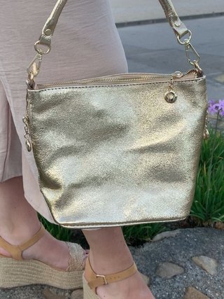 Bolso de piel de mano y bandolera fiesta mujer