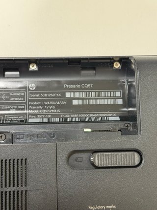 HP Compaq Presario CQ57-210US Nero