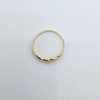 Anillo de Oro 18K, Diseño Central, 1,47gr, T-17