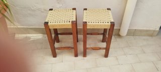 2 Taburetes Madera