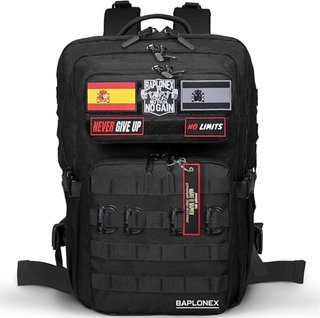 Mochila Táctica BAPLONEX Negra Senderismo