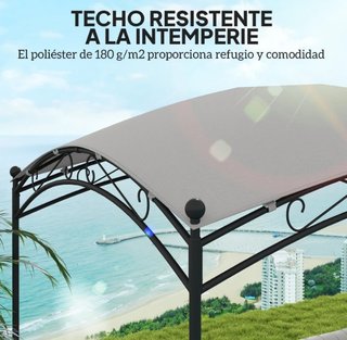 Cenador Jardín Techo Resistente