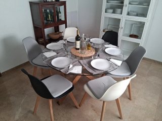 Mesa redonda cristal JYSK 120cm mod AGERBY