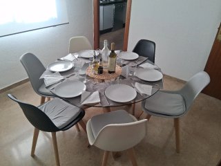Mesa redonda cristal JYSK 120cm mod AGERBY