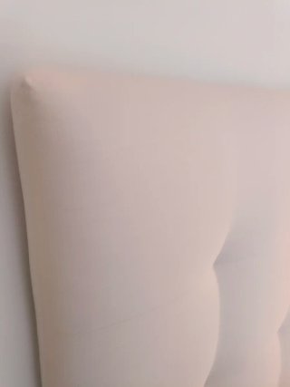 Cabecero de cama 135 cm tela beige