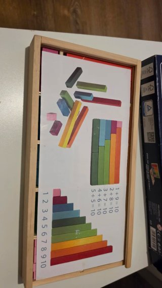 Palitos de cálculo madera Montessori 151 piezas